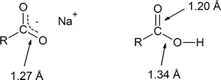 the two carbon-oxygen bonds are same in a carbonate but different in carboxylic acid
