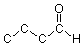 C-C-C-CH double bond O written out maintaining the bends of bond line structure.