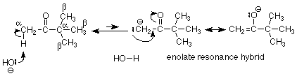 The resonance structure happens when electrons move from the CH2- to the carbonyl carbon, forming a pi bond, while breaking the pi bond with oxygen, forming O-. These electrons move freely between the two states and add stability.