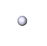 A single white sphere.