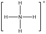 Four hydrogens are bound to nitrogen with single bonds.