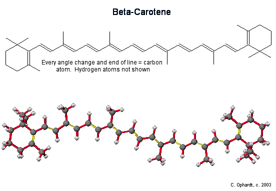 princip Andesbjergene usund Vitamin A: β-Carotene - Chemistry LibreTexts