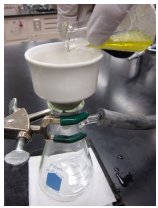 Vacuum filtration apparatus diagram