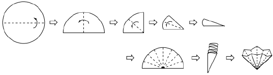 To create a fluted filter paper, start by folding  the filter paper into fourths. Open the paper into the cone shape and fold that in half twice. From there unfold into a semicricle and fold like a fan.