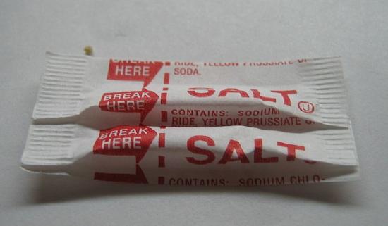 Salt packet.