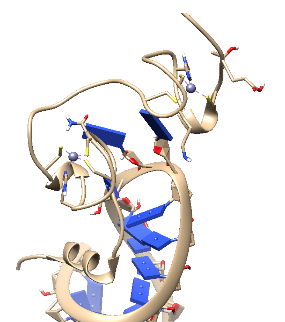 HIV-1 NC protein bound to SL3 stem-loop recognition element of the psi-RNA packaging signal