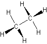 Diagram of ethane.