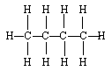 Drawing of C4H10