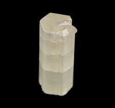 White crystal of hydroxyapatite.
