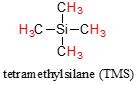 Tetramethylsilane (TMS) molecule.