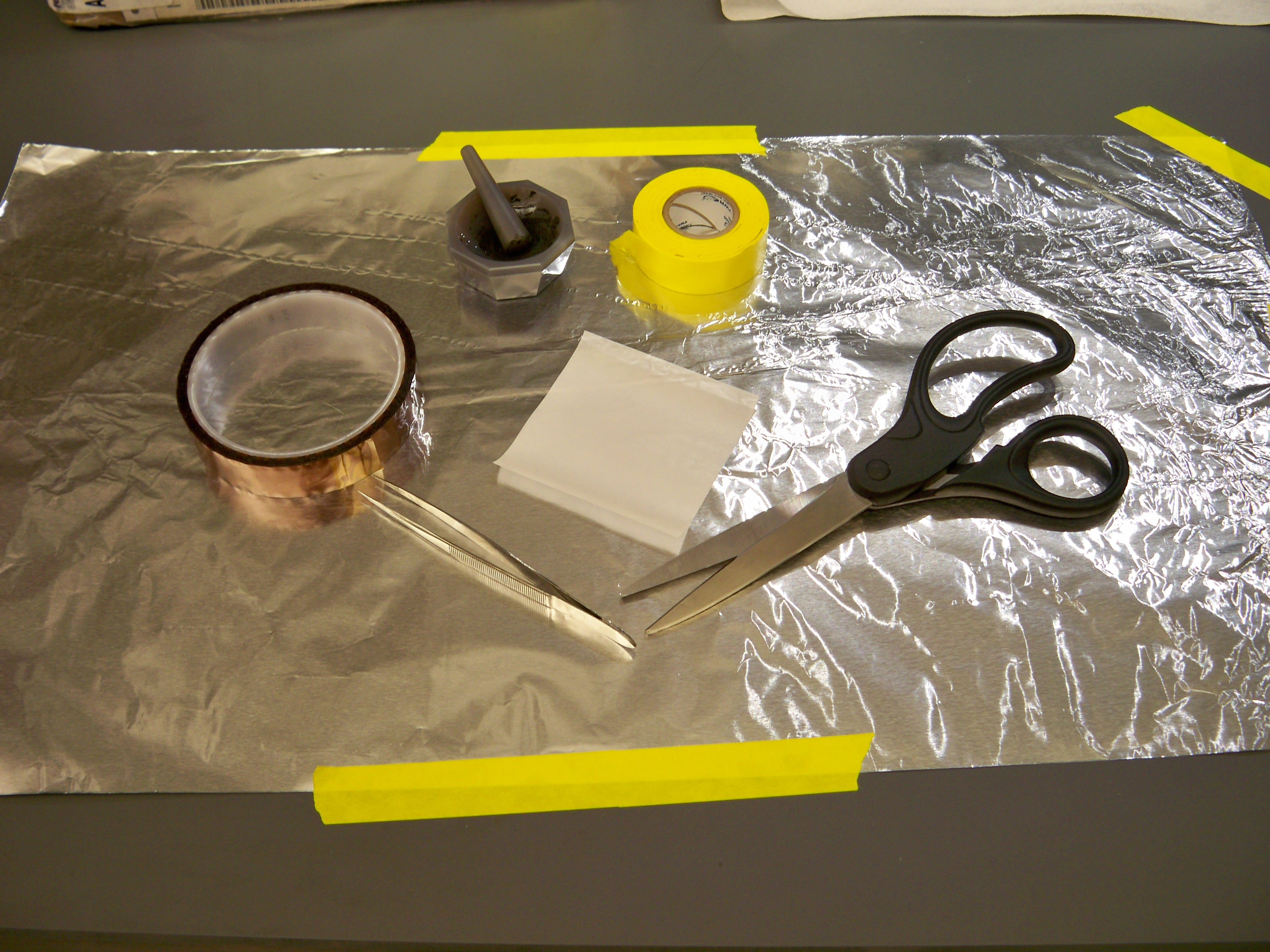 Several utensils are needed for the sample preparation using Method 2