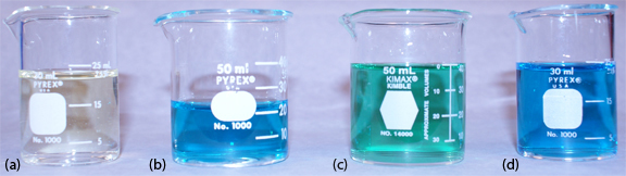 Demostración de la diferencia entre actividad y concentración usando el indicador metil green.