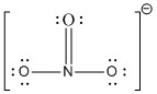 Lewis (NO3-) nitrate ion
