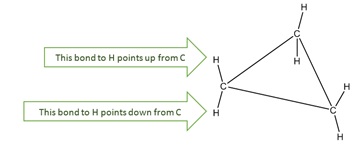 Cyclopropane (up-down bonds)