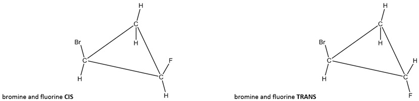 cis&trans-1-bromo-2-fluorocylcopropane