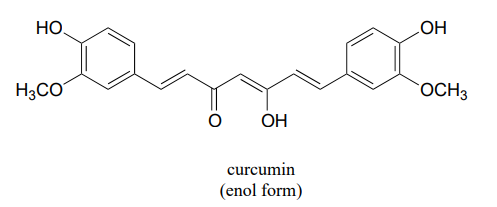 Enol form of curcumin. 