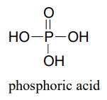 Enlace como dibujo de ácido fosfórico.