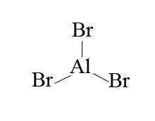 Bond line drawing of aluminum bromide. 