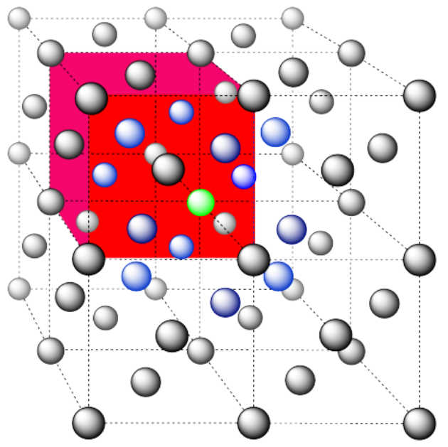 Answer to Exercise 2.3.9d. One unit cell is highlighted in red.