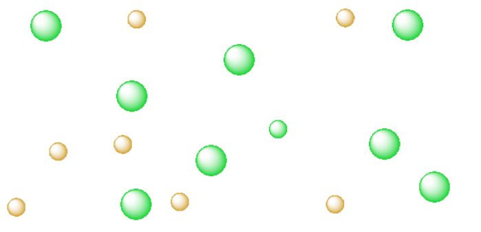A gaseous compound composed of loosely associated atoms of two types.