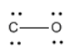 Carbono y oxígeno unidos con un enlace sencillo. Ambos tienen dos parejas solitarias. Tampoco tiene octeto.