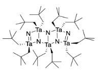 A structure of tantalum and nitrogen.