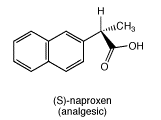 Exercise 5.14.1: a molecule of (S)-naproxen, an analgesic.