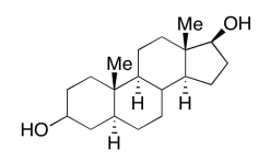 Four-ring system with cis methyl and hydroxyl groups.