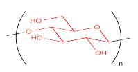 Single subunit of glucose, subscript of n.