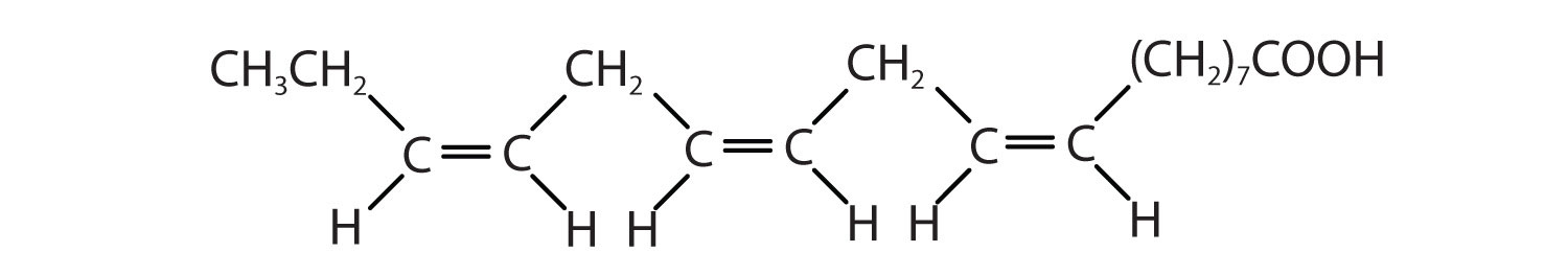Fatty acid with three double bond. 