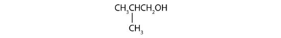 From left to right, there are three carbon on the alkane straight chain with methyl groups emerging from carbon 2 and a hydroxyl group on carbon 3.