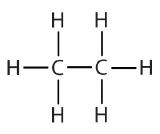 Structural formula of Ethane