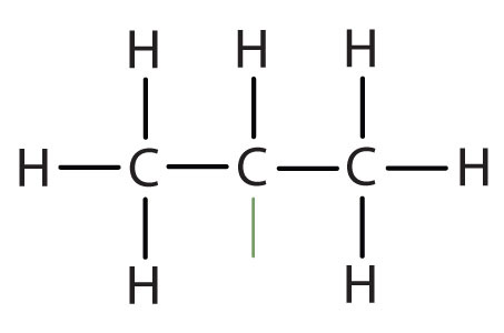 Structural formula of Isopropyl