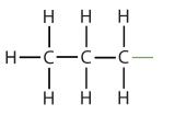 Structural formula of Propyl