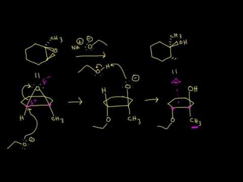 Thumbnail for the embedded element "Ring-opening reactions of epoxides: Strong nucleophiles | Organic chemistry | Khan Academy"