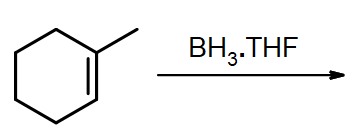 BH3 adds to 1-methylcyclohexene to give..?