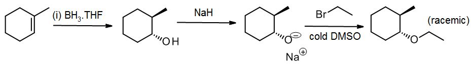 Completed synthesis of trans-1-ethoxy-2-methylcyclohexane