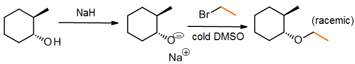 An example of a Williamson ether synthesis starting from an alcohol