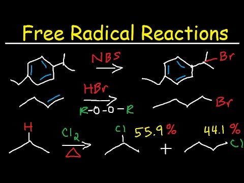 Thumbnail for the embedded element "Free Radical Substitution Reactions, Initiation Propagation Termination, NBS, Allylic Halogenation,"