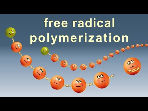 Thumbnail for the embedded element "Free radical polymerization. Animation (IQOG-CSIC)"