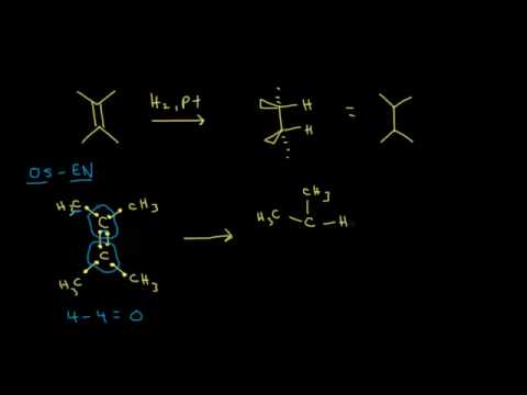 Thumbnail for the embedded element "Hydrogenation | Alkenes and Alkynes | Organic chemistry | Khan Academy"