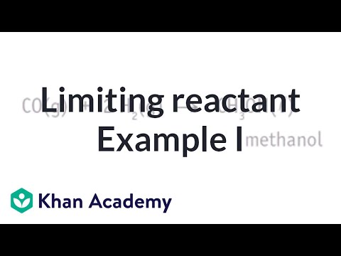 Thumbnail for the embedded element "Limiting reactant example problem 1 | Chemistry | Khan Academy"