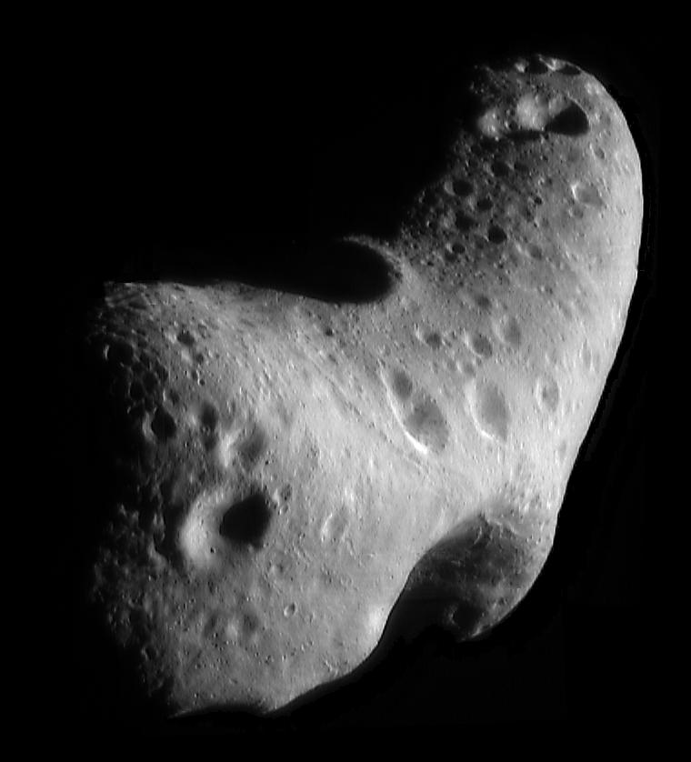 Image of the asteroid, Eros.