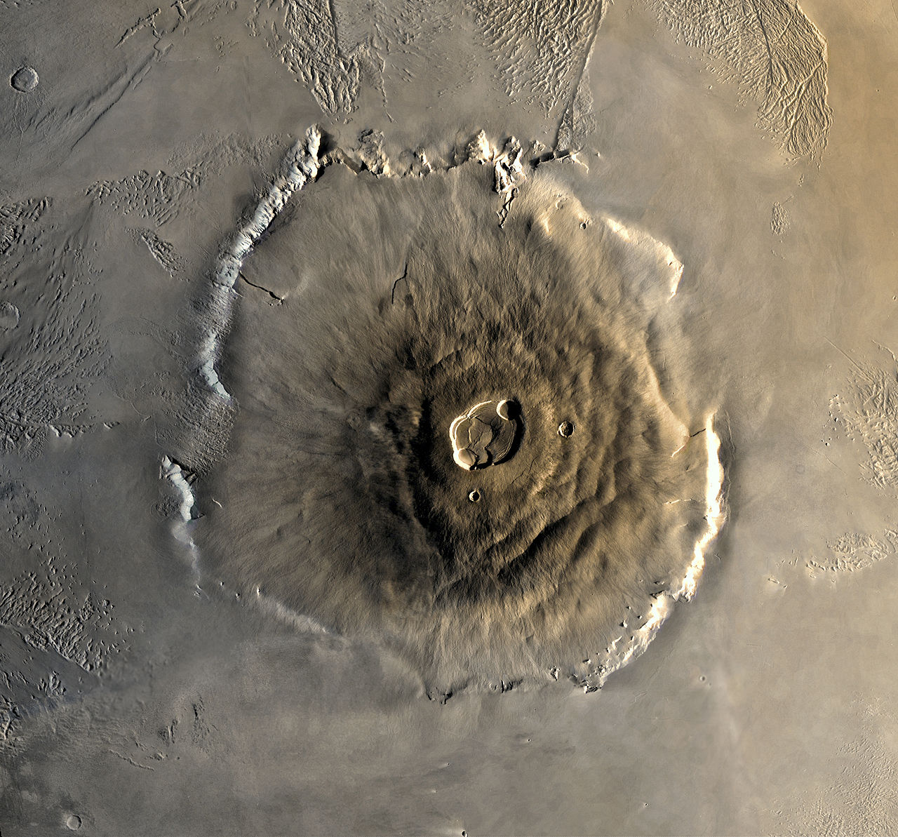 Image of Martian Volcano Olympus Mons.