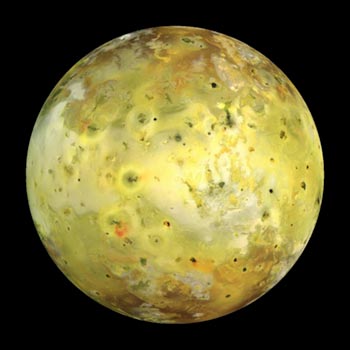 Image of Jupiter’s Galilean satellite Io.