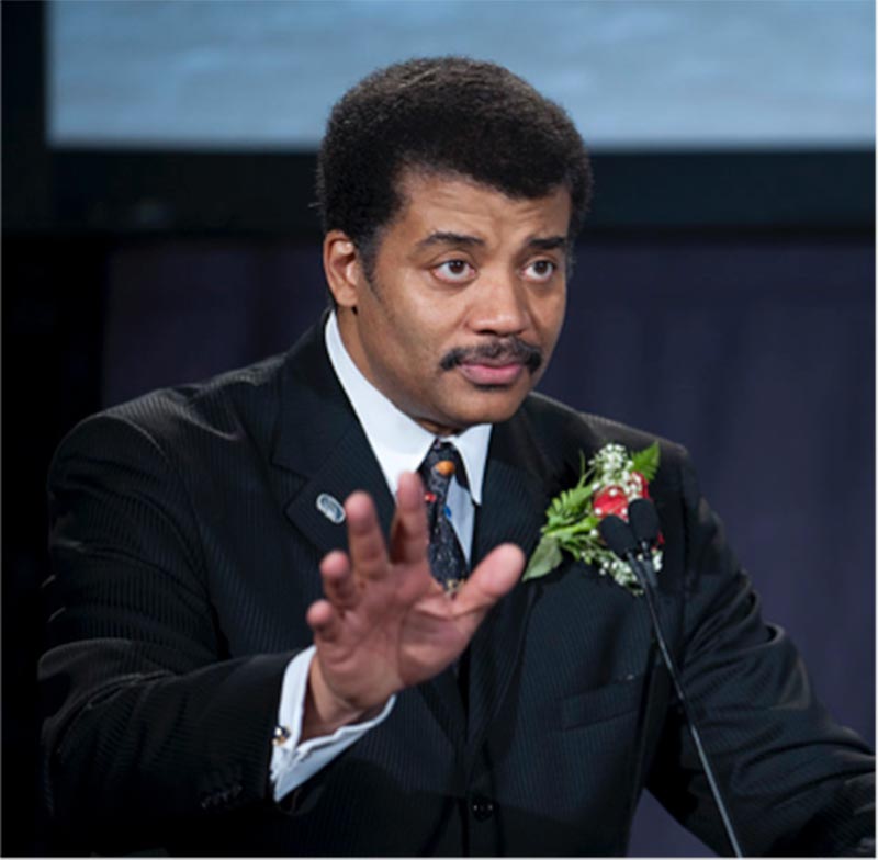 Photograph of Dr. Neil DeGrasse Tyson at the 40th Anniversary Apollo 11 celebration, July 20, 2009.
