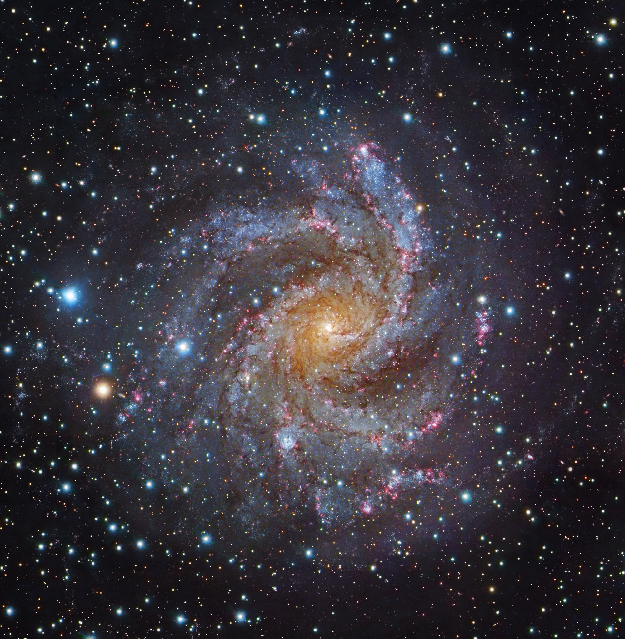 Image of Spiral galaxy, which looks like arms spinning around the center, NGC 6332.