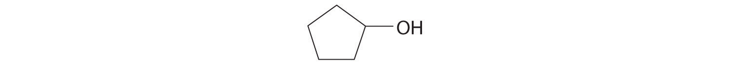 Cyclic five membered ring with a hydroxy group.