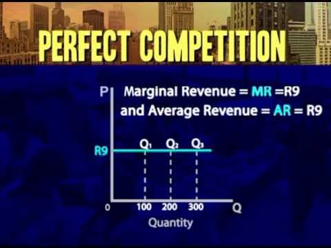Thumbnail for the embedded element "Perfect competition: Average revenue = marginal revenue = price"