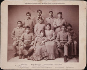 Photo of Chiricahua Apache Four Months After Arriving at Carlisle Indian School